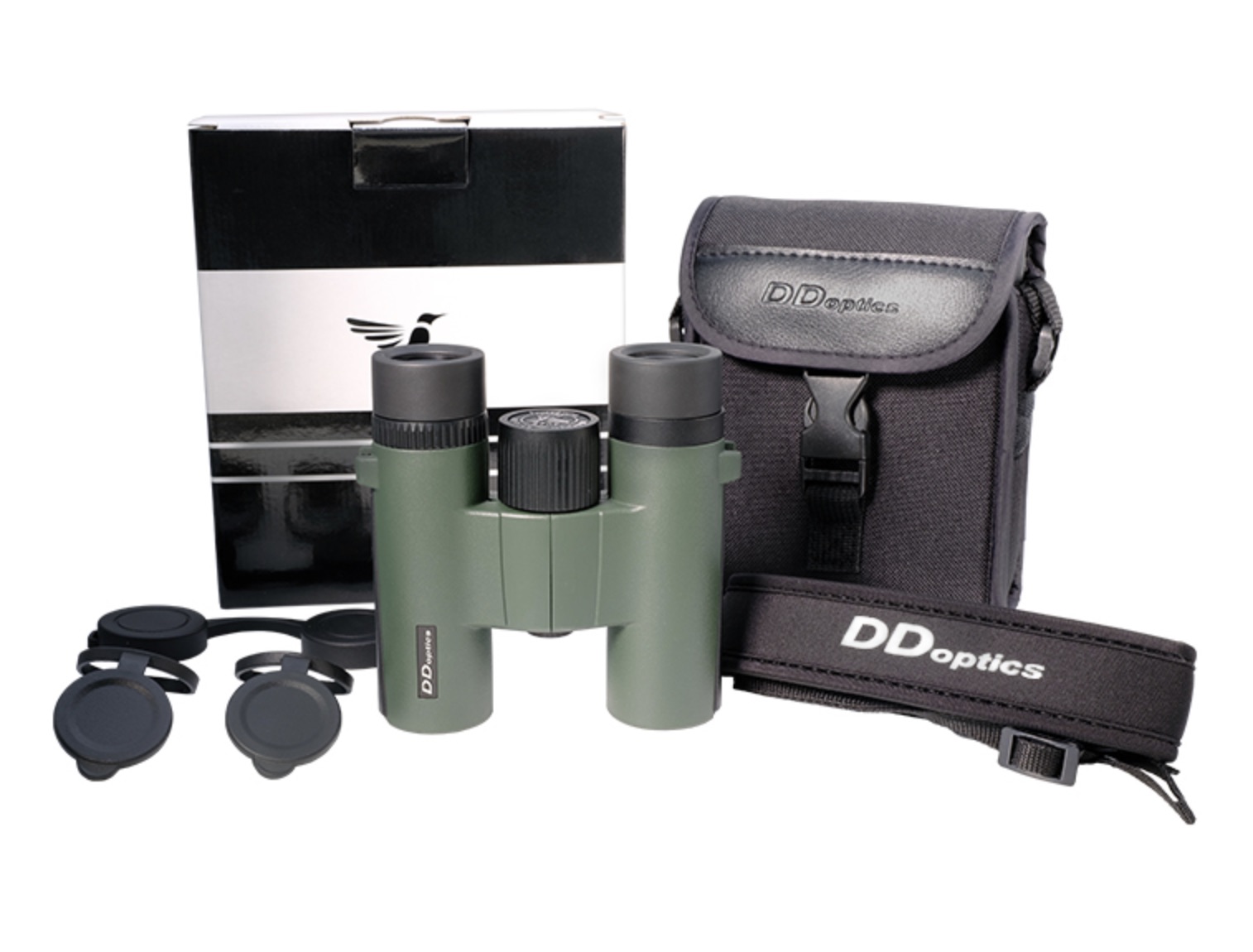 DDoptics 440120036 Fernglas Kolibri 10x25 Gen3 grün mit Tasche und Trageriemen DDoptics 440120036 Fernglas Kolibri 10x25 Gen3 grün mit Tasche und Trageriemen